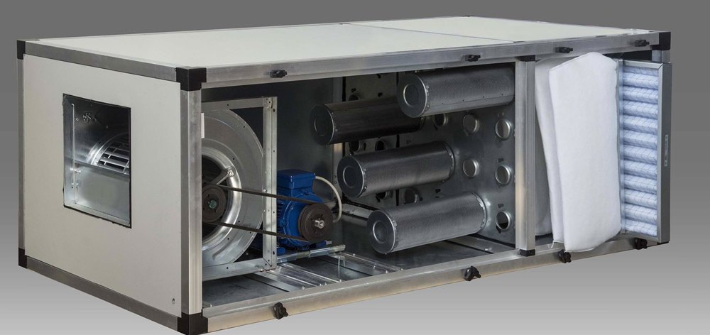 Depurator mit Filterpatronen und Ventilator