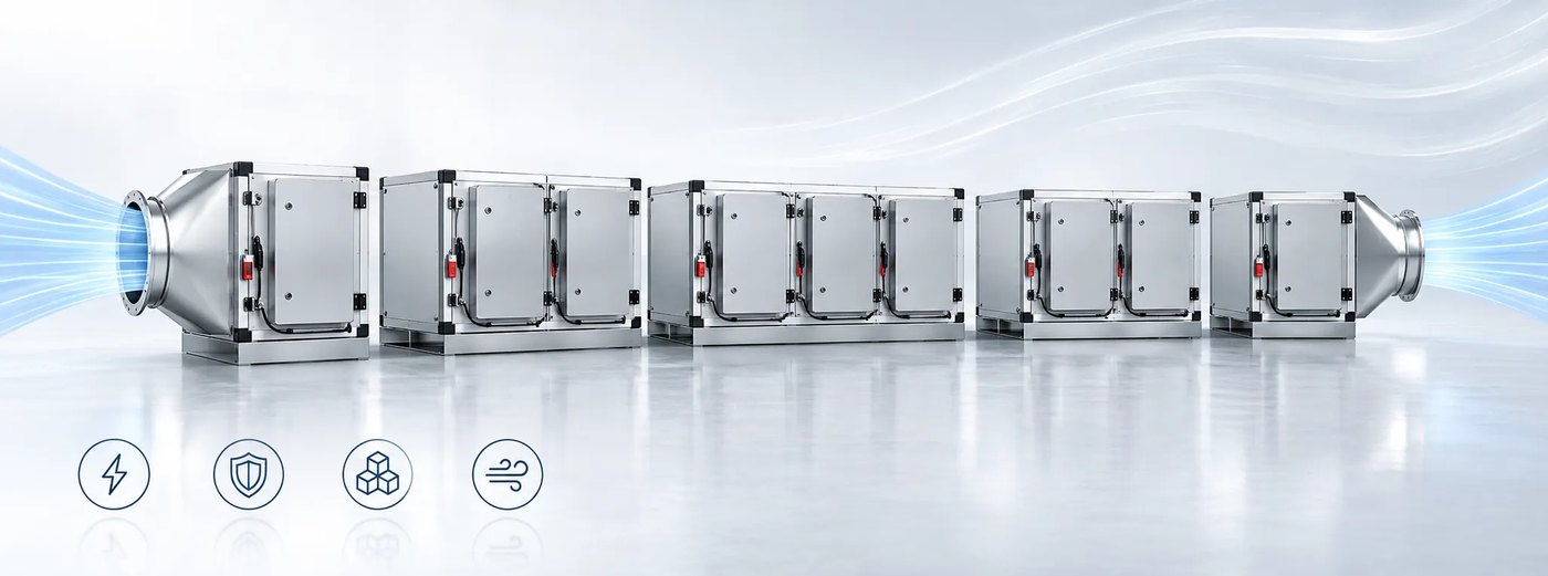 Industrielle Elektrofilter (ESP) in modularer Bauweise