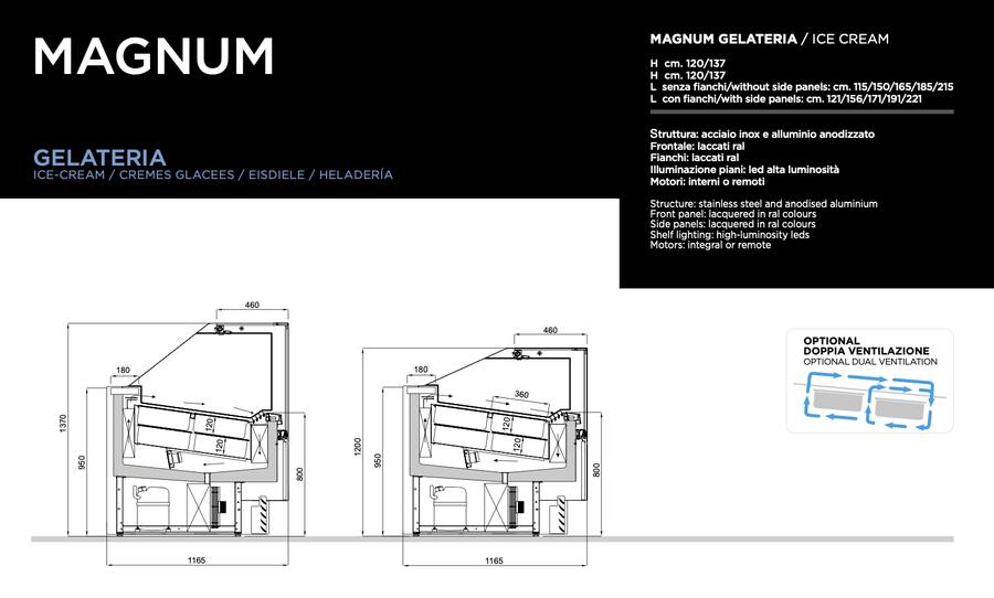 Technische Zeichnung Magnum