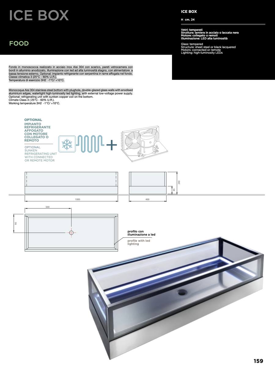 Technische Zeichnung Wall Box & Ice Box